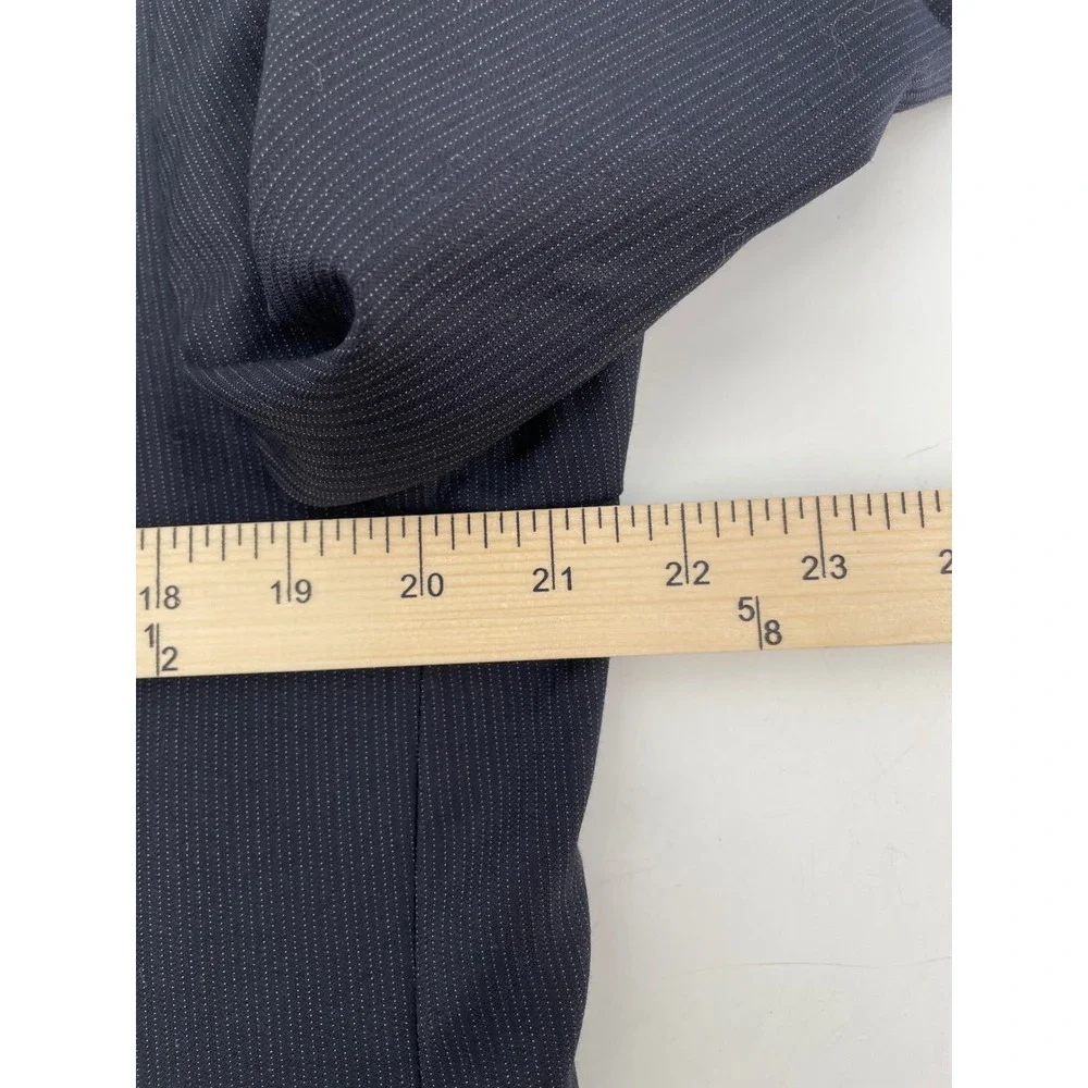 Hickey Freeman Loro Piana Sport Coat Mens 44 Navy Blue Super 150s Wool Pinstripe